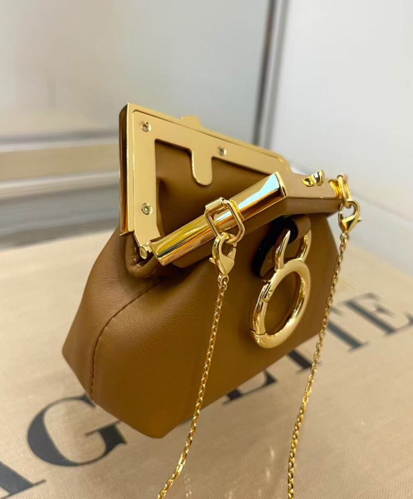 Fendi Nano First Charm Bag 7AS051 Apricot